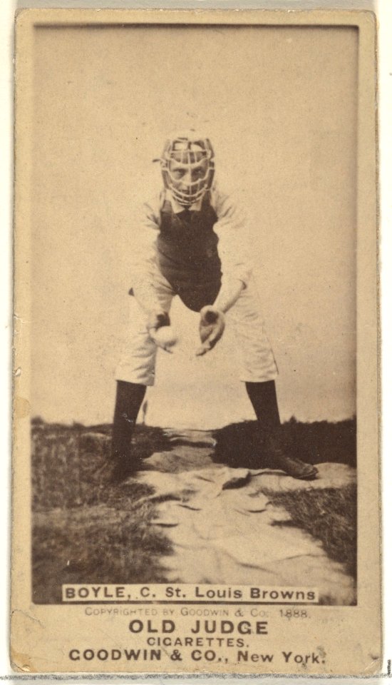 John Anthony "Honest John" Boyle, Catcher, St. Louis Browns, from the Old Judge series (N172) for Old Judge Cigarettes MET DP846030
