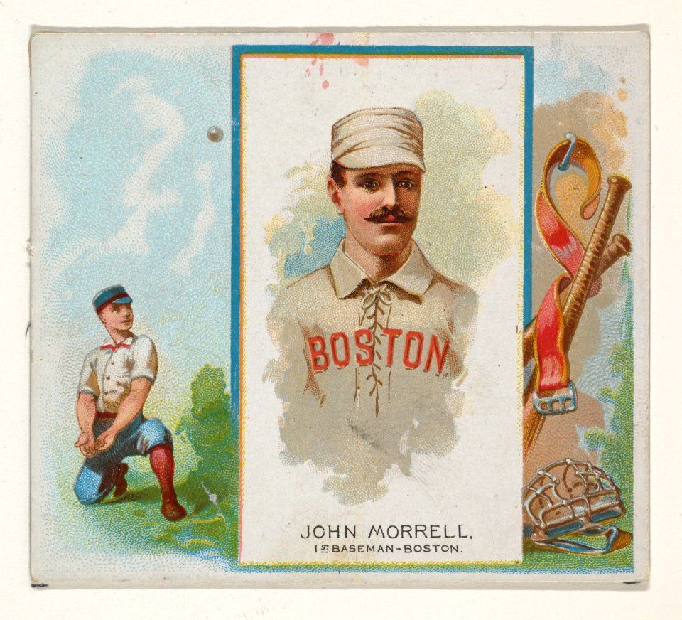 John Morrell, 1st Baseman, Boston, from World's Champions, Second Series (N43) for Allen & Ginter Cigarettes MET DP839585
