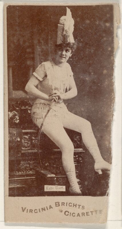 Kate Uart, from the Actors and Actresses series (N45, Type 1) for Virginia Brights Cigarettes MET DP830528
