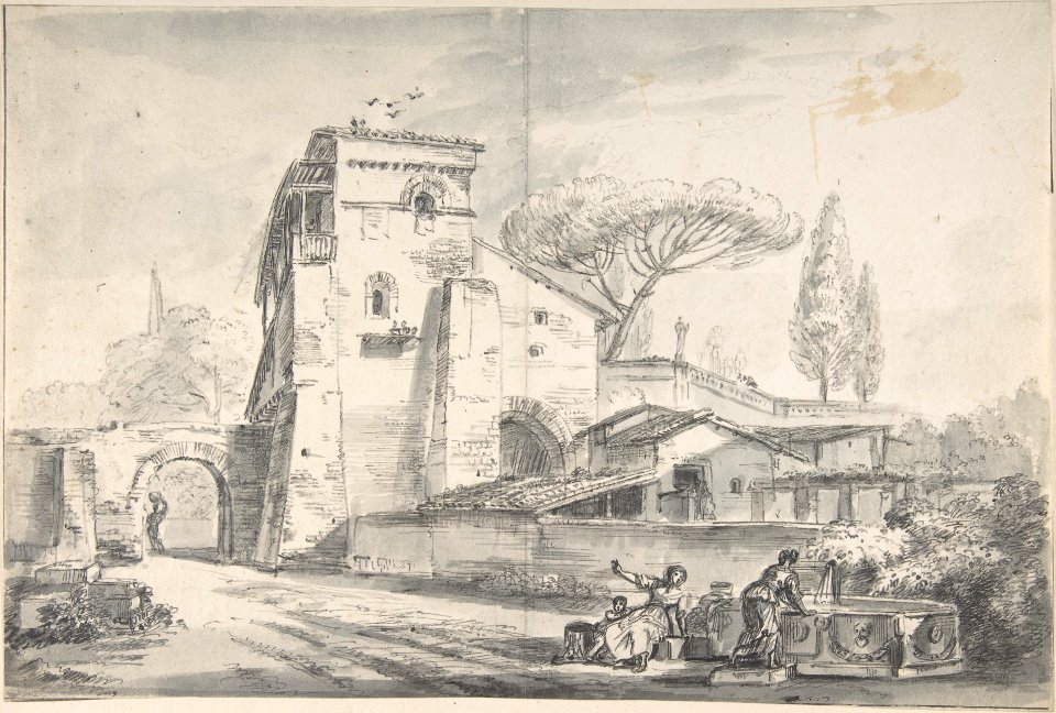 Italian Country House Beside a Road MET DP807104