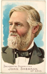 John Sherman of Ohio, from the Presidential Possibilities series (N124) issued by Duke Sons & Co. to promote Honest Long Cut Tobacco MET DPB873729