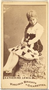 Katherine Lewis, from the Actors and Actresses series (N45, Type 1) for Virginia Brights Cigarettes MET DP829776