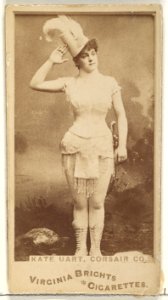 Kate Uart, Corsair Co., from the Actors and Actresses series (N45, Type 1) for Virginia Brights Cigarettes MET DP830064