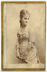 Julia Cordon, from the Actresses and Celebrities series (N60, Type 2) promoting Little Beauties Cigarettes for Allen & Ginter brand tobacco products MET DP839458