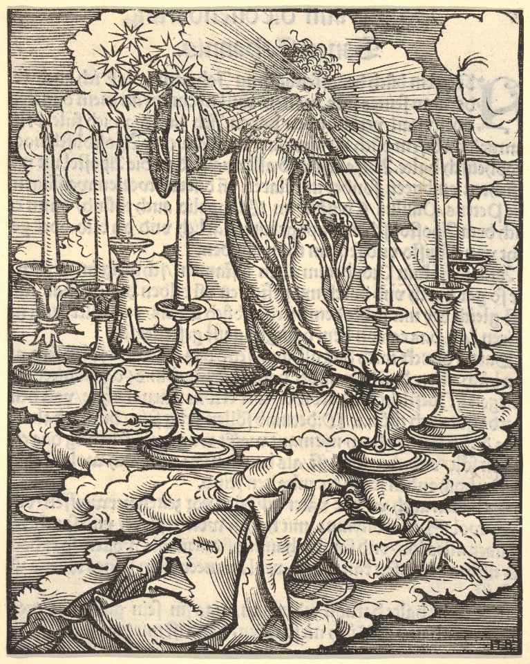 John Perceiving the Seven Candlesticks, from The Apocalypse MET DP833988