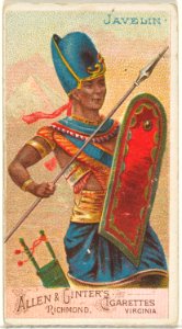 Javelin, from the Arms of All Nations series (N3) for Allen & Ginter Cigarettes Brands MET DP828708