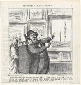 Just look what a degenerated and corrupt world we are living in...., from 'Sketches from the Salon,' published in Le Charivari, June 8, 1865 MET DP877363