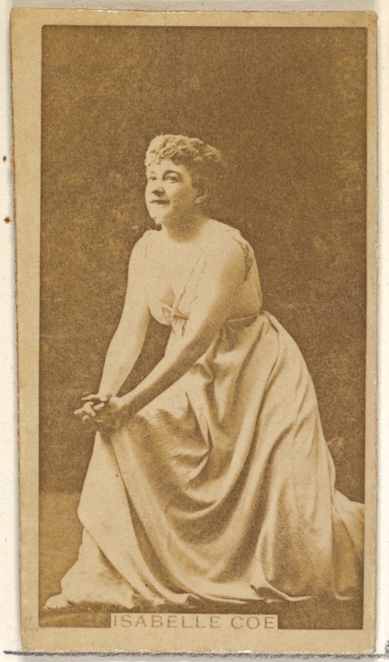 Isabelle Coe, from the Actors and Actresses series (N45, Type 8) for Virginia Brights Cigarettes MET DP831419