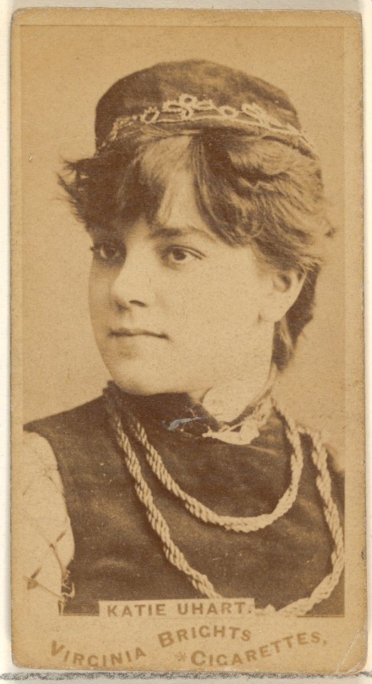 Katie Uhart, from the Actors and Actresses series (N45, Type 1) for Virginia Brights Cigarettes MET DP830075