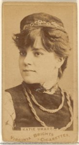 Katie Uhart, from the Actors and Actresses series (N45, Type 1) for Virginia Brights Cigarettes MET DP830075