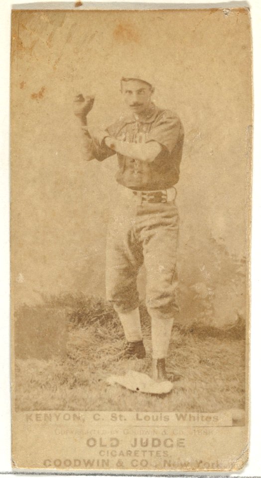 Kenyon, Catcher, St. Louis Whites, from the Old Judge series (N172) for Old Judge Cigarettes MET DP846143