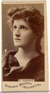 K. Kidder, from the Actors and Actresses series (N45, Type 1) for Virginia Brights Cigarettes MET DP830353