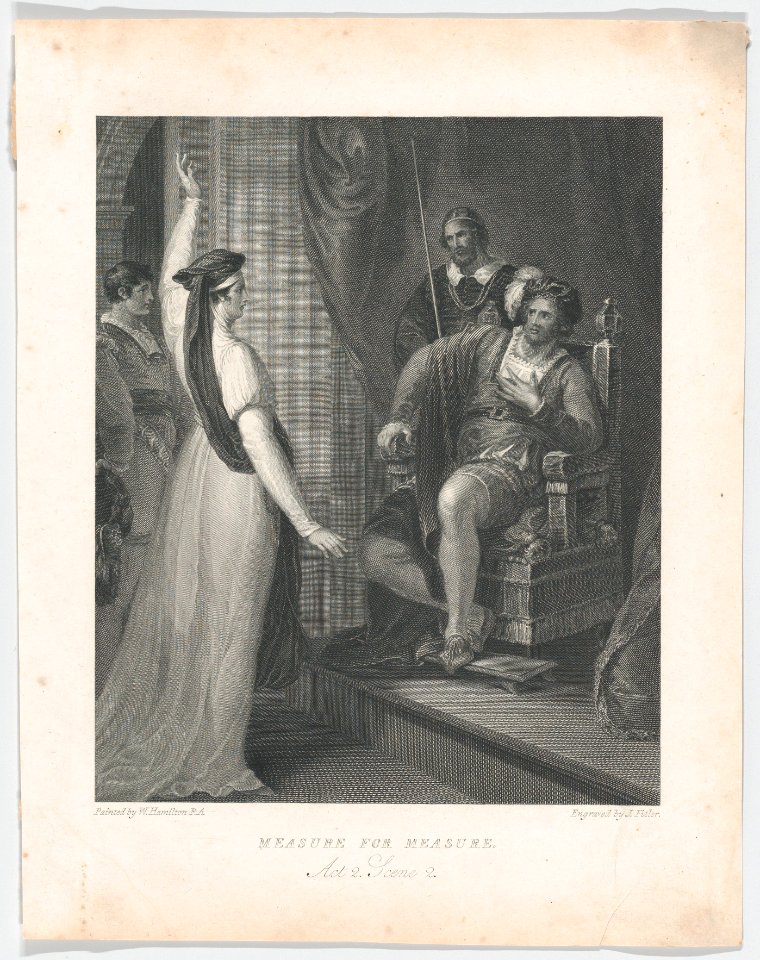 Isabella and Angelo (Shakespeare, Measure for Measure, Act 2, Scene 2) MET DP858687