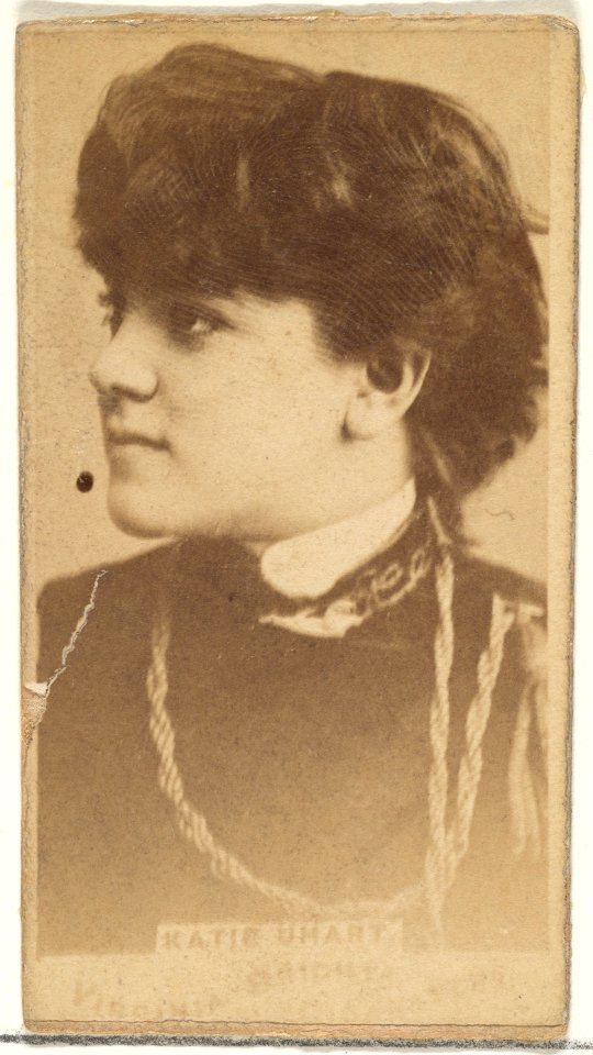 Katie Uhart, from the Actors and Actresses series (N45, Type 1) for Virginia Brights Cigarettes MET DP830076