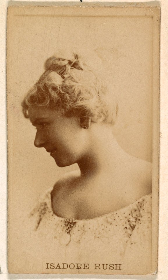 Isadore Rush, from the Actresses series (N245) issued by Kinney Brothers to promote Sweet Caporal Cigarettes MET DP859475