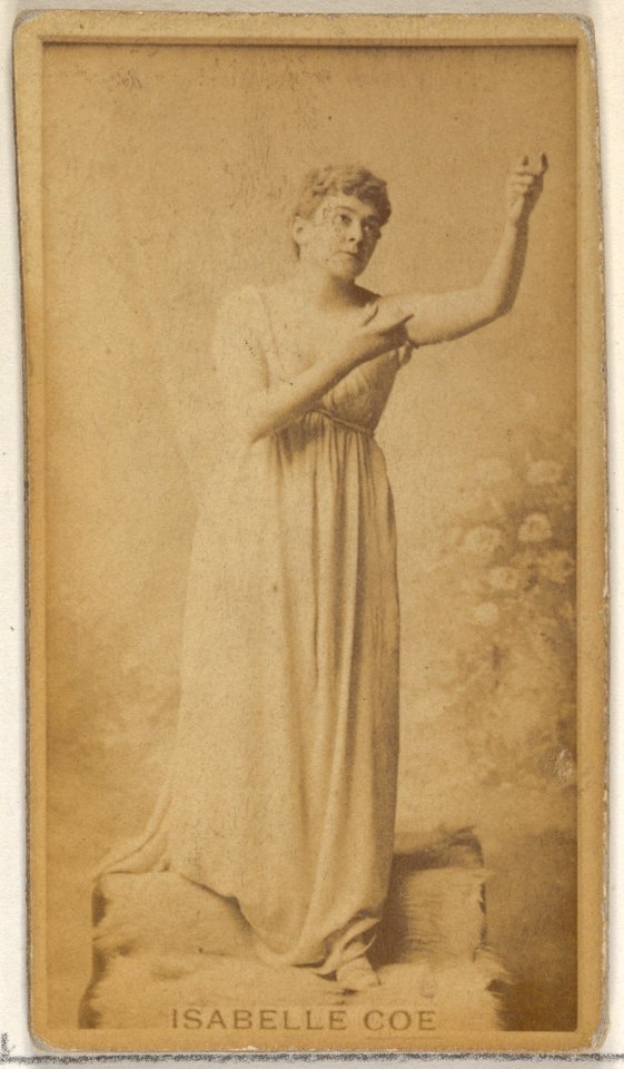 Isabelle Coe, from the Actors and Actresses series (N45, Type 8) for Virginia Brights Cigarettes MET DP831421