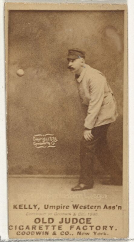 Kelly, Umpire, Western Association, from the Old Judge series (N172) for Old Judge Cigarettes MET DP846490