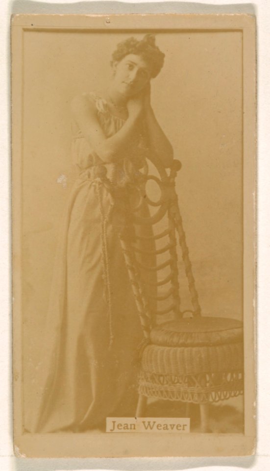 Jean Weaver, from the Actresses series (N245) issued by Kinney Brothers to promote Sweet Caporal Cigarettes MET DP859844