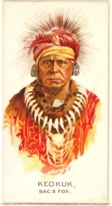 Keokuk, Sac and Fox, from the American Indian Chiefs series (N2) for Allen & Ginter Cigarettes Brands MET DP827997