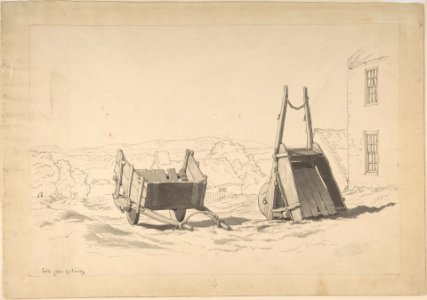 Irish Cars (Study of Two Carts in a Landscape) MET DP805112