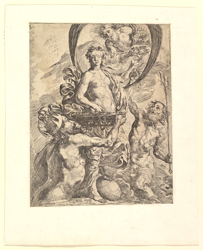 Jupiter, Pluto, and Neptune Offering their Riches to Fortune MET DP819287