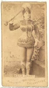 Katie Uhart, from the Actors and Actresses series (N45, Type 1) for Virginia Brights Cigarettes MET DP830069