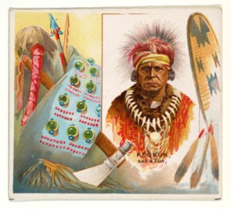 Keokuk, Sac & Fox, from the American Indian Chiefs series (N36) for Allen & Ginter Cigarettes MET DP838911