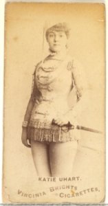 Katie Uhart, from the Actors and Actresses series (N45, Type 1) for Virginia Brights Cigarettes MET DP830074