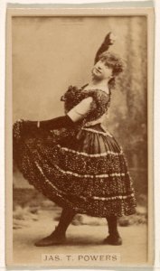 Jas. T. Powers, from the Actresses series (N245) issued by Kinney Brothers to promote Sweet Caporal Cigarettes MET DP859939