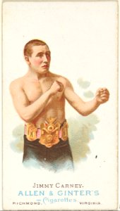 Jimmy Carney, Pugilist, from World's Champions, Series 1 (N28) for Allen & Ginter Cigarettes MET DP827424