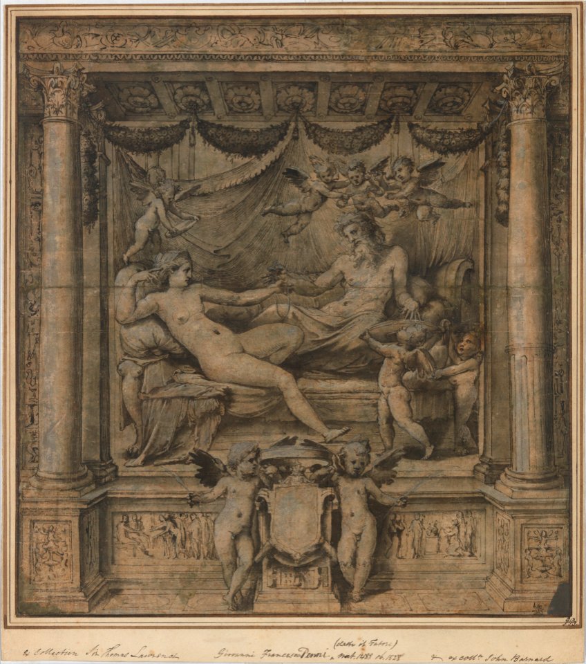 Jupiter and Juno- Study for the 'Furti di Giove' Tapestries MET DP245484