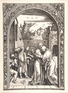 Joachim and Anna at the Golden Gate, from The Life of the Virgin MET DP804999