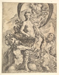 Jupiter, Pluto, and Neptune Offering their Riches to Fortune MET DP824157