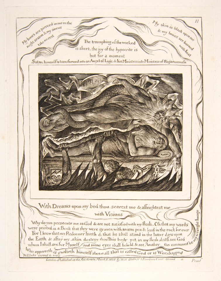 Job's Evil Dreams, from Illustrations of the Book of Job MET DP816550
