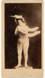 Kittie Wells, from the Actresses series (N245) issued by Kinney Brothers to promote Sweet Caporal Cigarettes MET DP859854