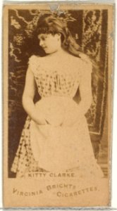 Kitty Clarke, from the Actors and Actresses series (N45, Type 1) for Virginia Brights Cigarettes MET DP829371