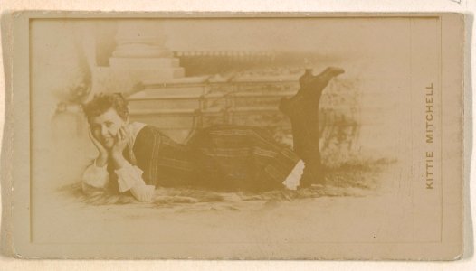 Kittie Mitchell, from the Actresses series (N245) issued by Kinney Brothers to promote Sweet Caporal Cigarettes MET DP859141