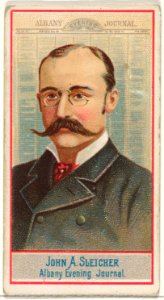 John A. Sleicher, Albany Evening Journal, from the American Editors series (N1) for Allen & Ginter Cigarettes Brands MET DP827866