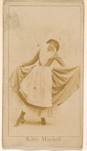 Kittie Mitchell, from the Actresses series (N245) issued by Kinney Brothers to promote Sweet Caporal Cigarettes MET DP859143