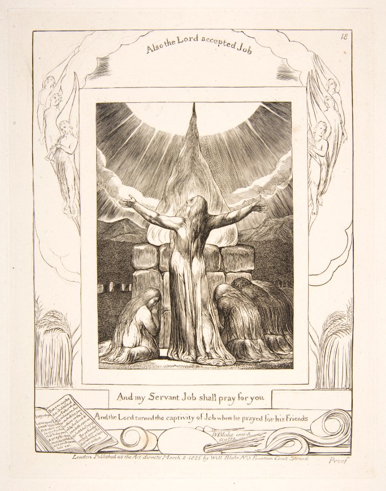 Job's Sacrifice, from Illustrations of the Book of Job MET DP816555