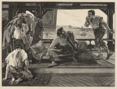 Job Receiving the Messengers (Dalziels' Bible Gallery) MET DP835815