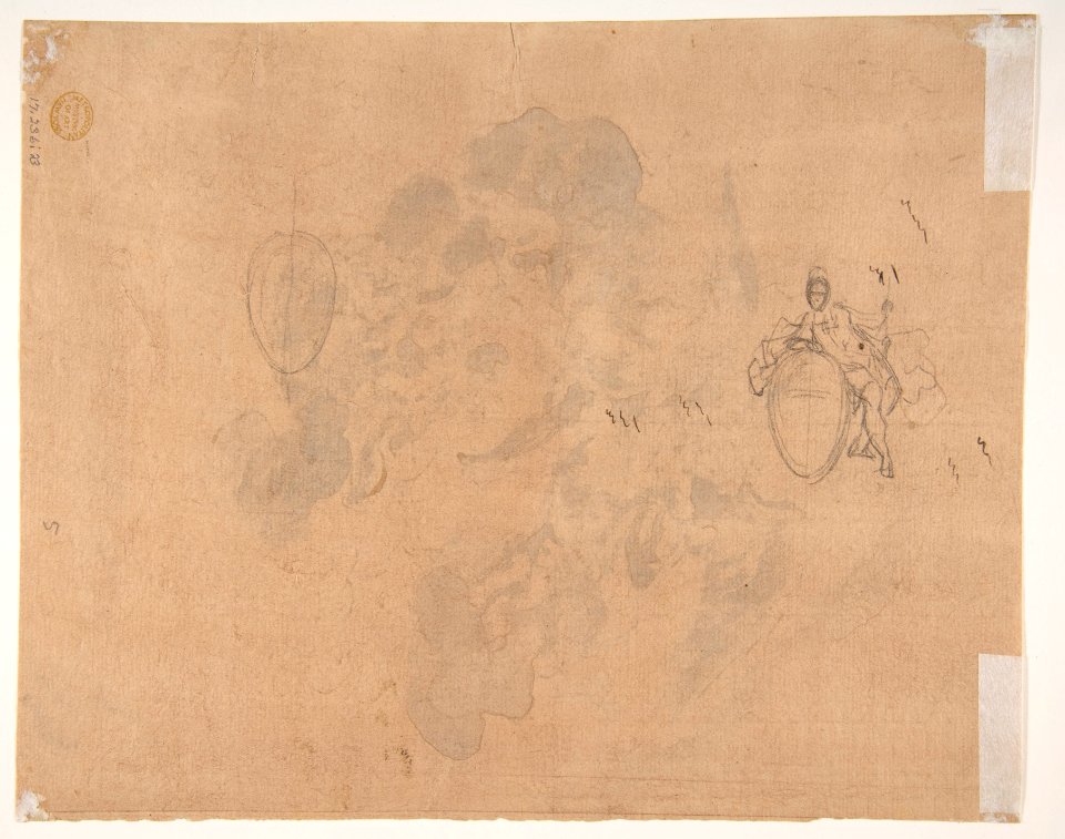 Jupiter with his Eagle (recto) MET DP811767