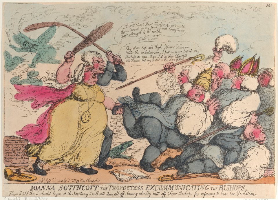 Joanna Southcott the Prophetess Excommunicating the Bishops MET DP883981