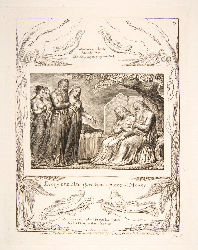 Job accepting Charity, from Illustrations of the Book of Job MET DP816558