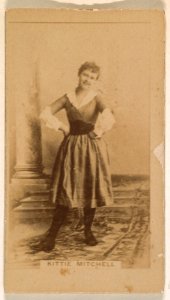 Kittie Mitchell, from the Actresses series (N245) issued by Kinney Brothers to promote Sweet Caporal Cigarettes MET DP859140