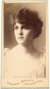 Josie Sadler, from the Actors and Actresses series (N45, Type 1) for Virginia Brights Cigarettes MET DP829916