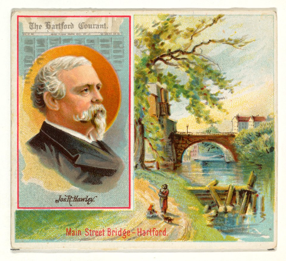 Joseph R. Hawley, The Hartford Courant, from the American Editors series (N35) for Allen & Ginter Cigarettes MET DP838883