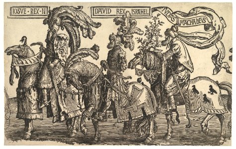 Joshua, David, and Judas Maccabee, from The Nine Heroes MET DP819238
