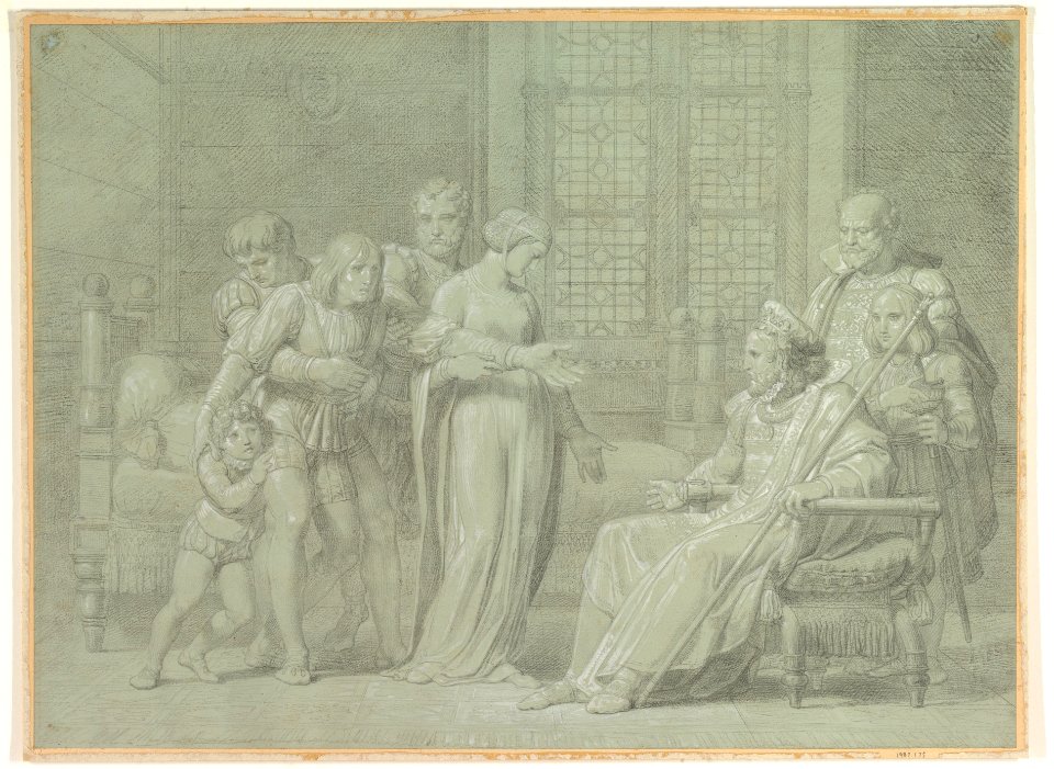King Charles VIII of France with the Dying Gian Galeazzo Sforza at Pavia MET DP820569