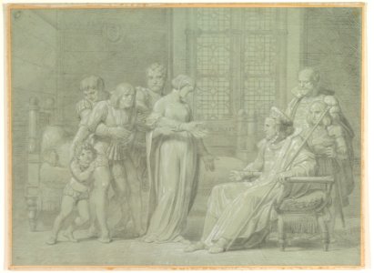 King Charles VIII of France with the Dying Gian Galeazzo Sforza at Pavia MET DP820569